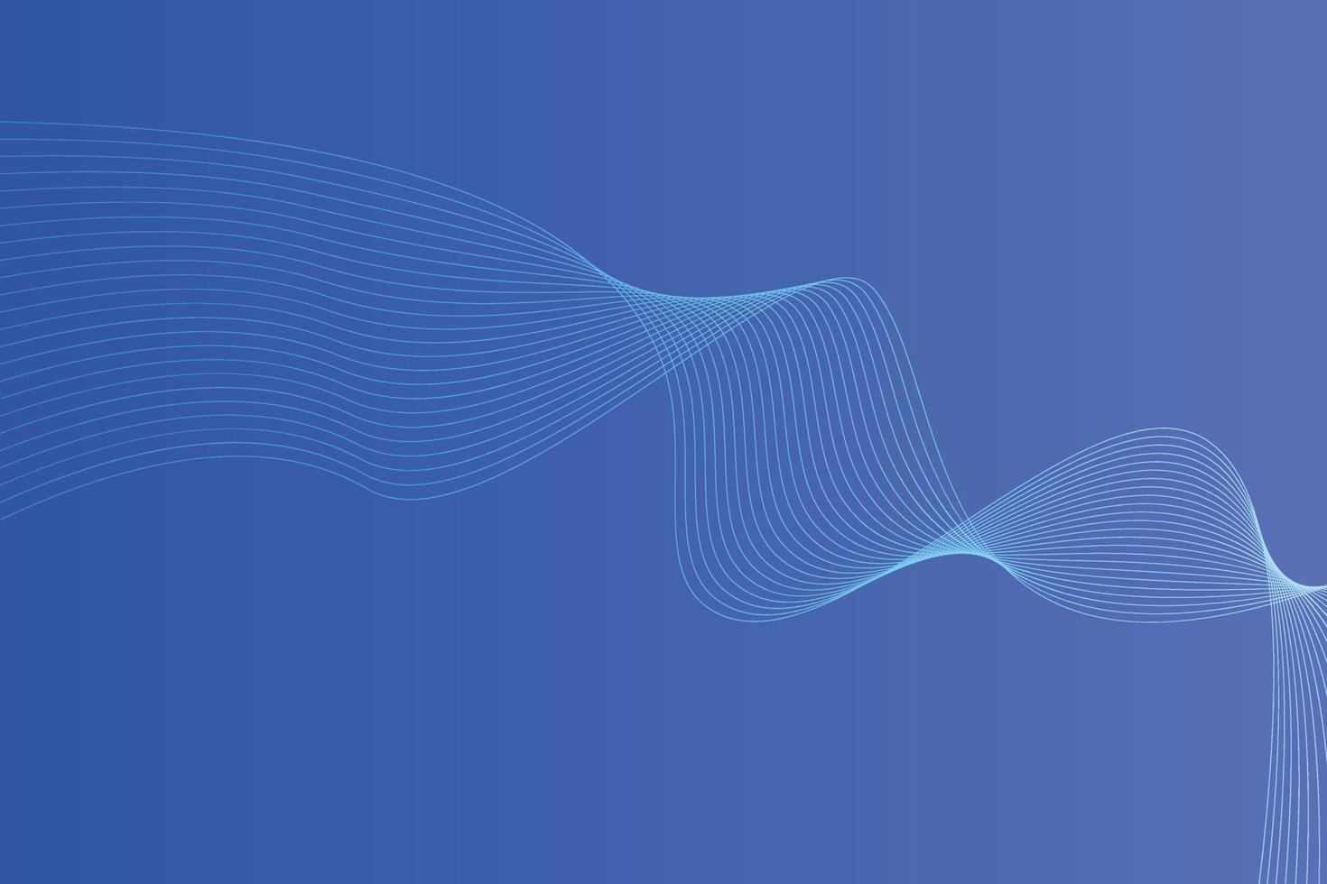 Abstract background with colorful wavy lines. Abstract Blue gradient background design vector