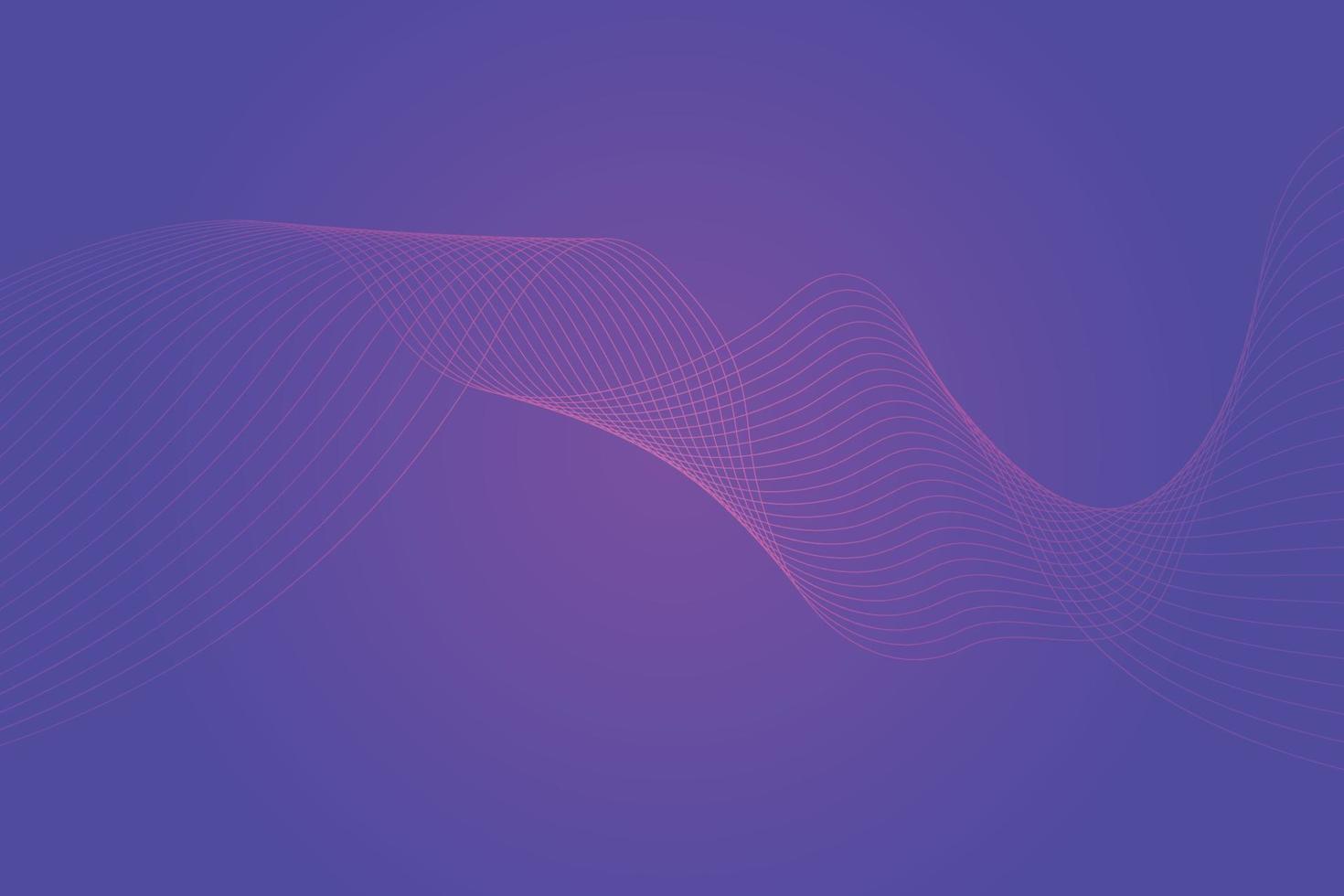 Abstract background with colorful wavy lines. Abstract Purple gradient background design vector