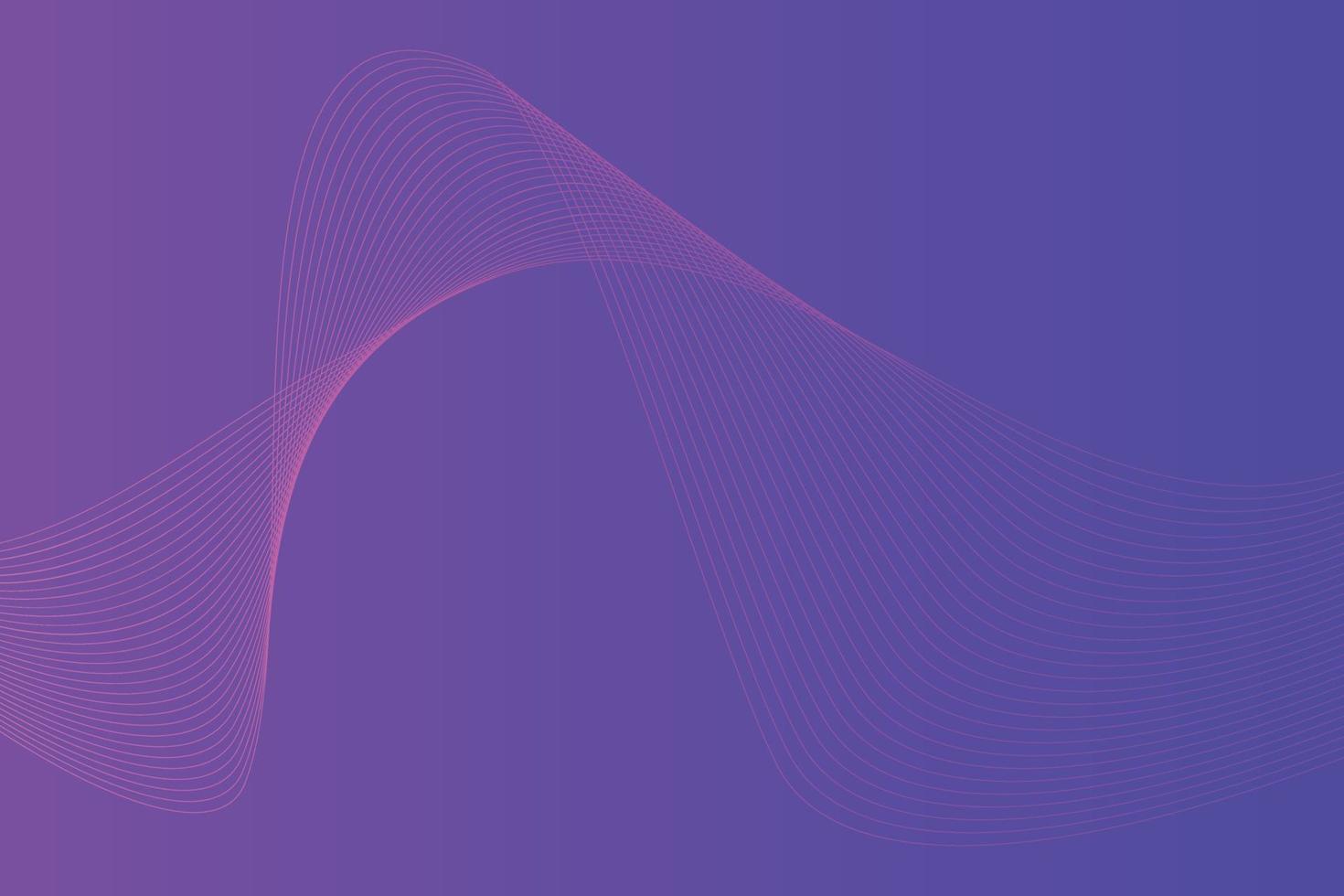 Abstract background with colorful wavy lines. Abstract Blue Purple gradient background design vector