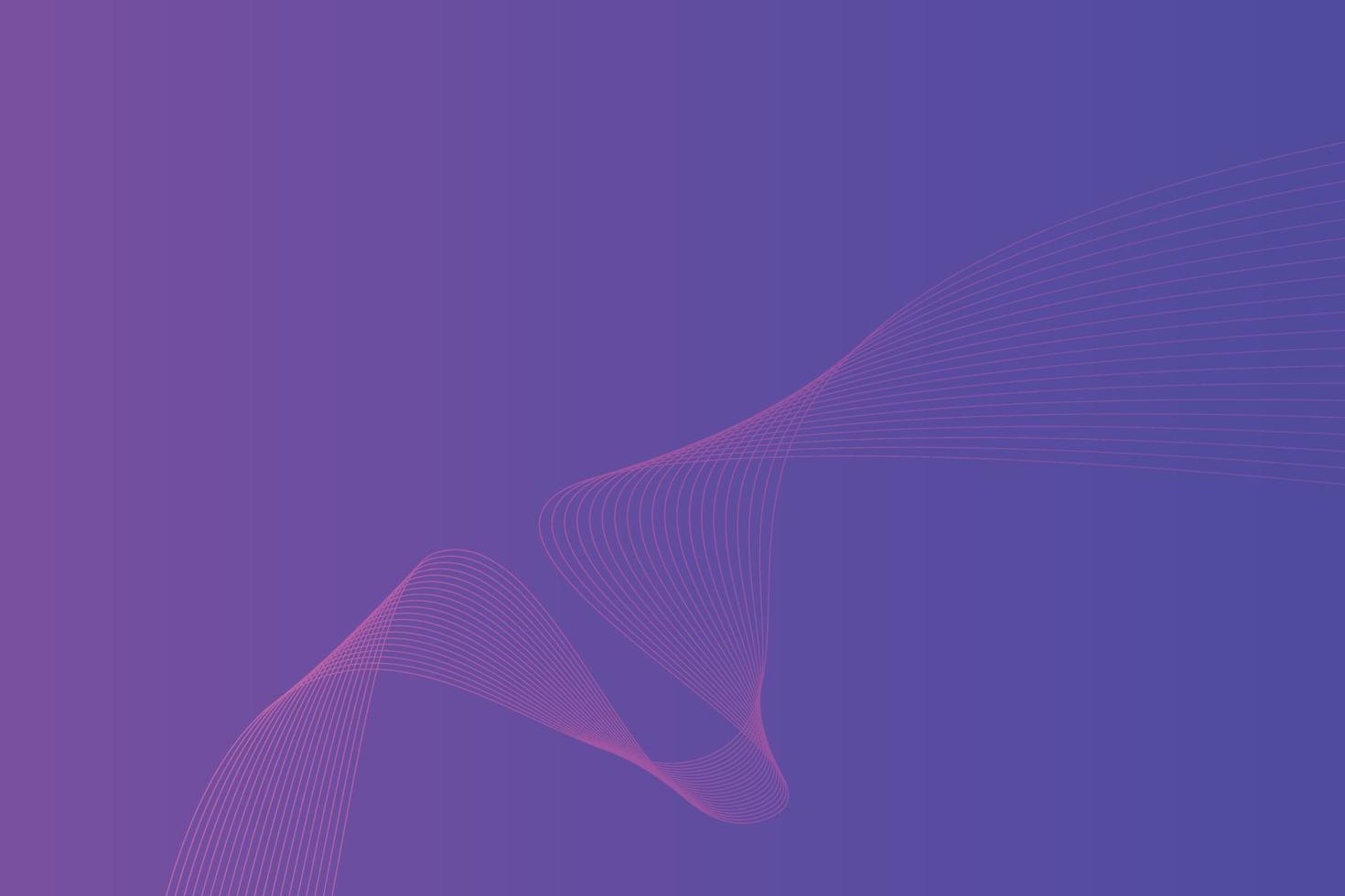 Abstract background with colorful wavy lines. Abstract Blue Purple gradient background design vector