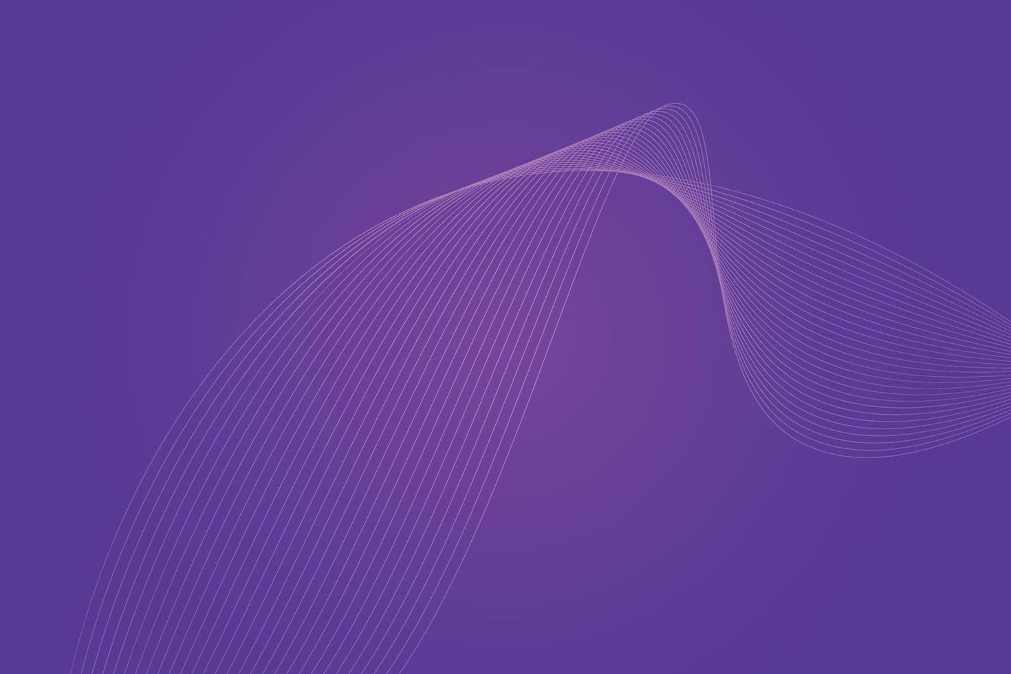 Abstract background with colorful wavy lines. Abstract Purple gradient background design vector