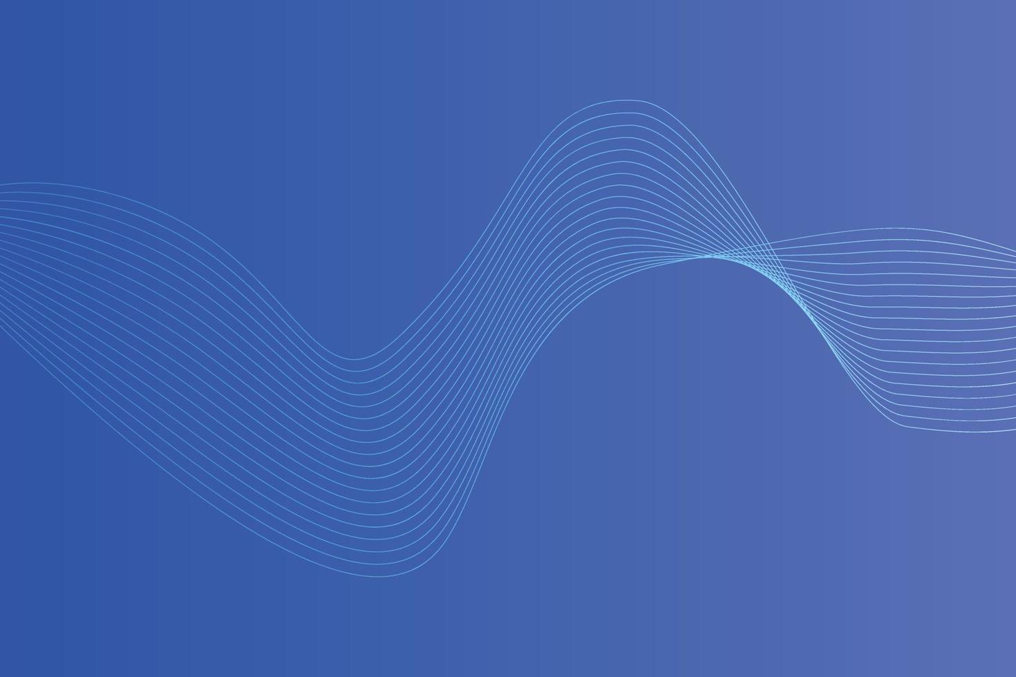 fondo abstracto con líneas onduladas de colores. diseño de fondo degradado azul abstracto vector