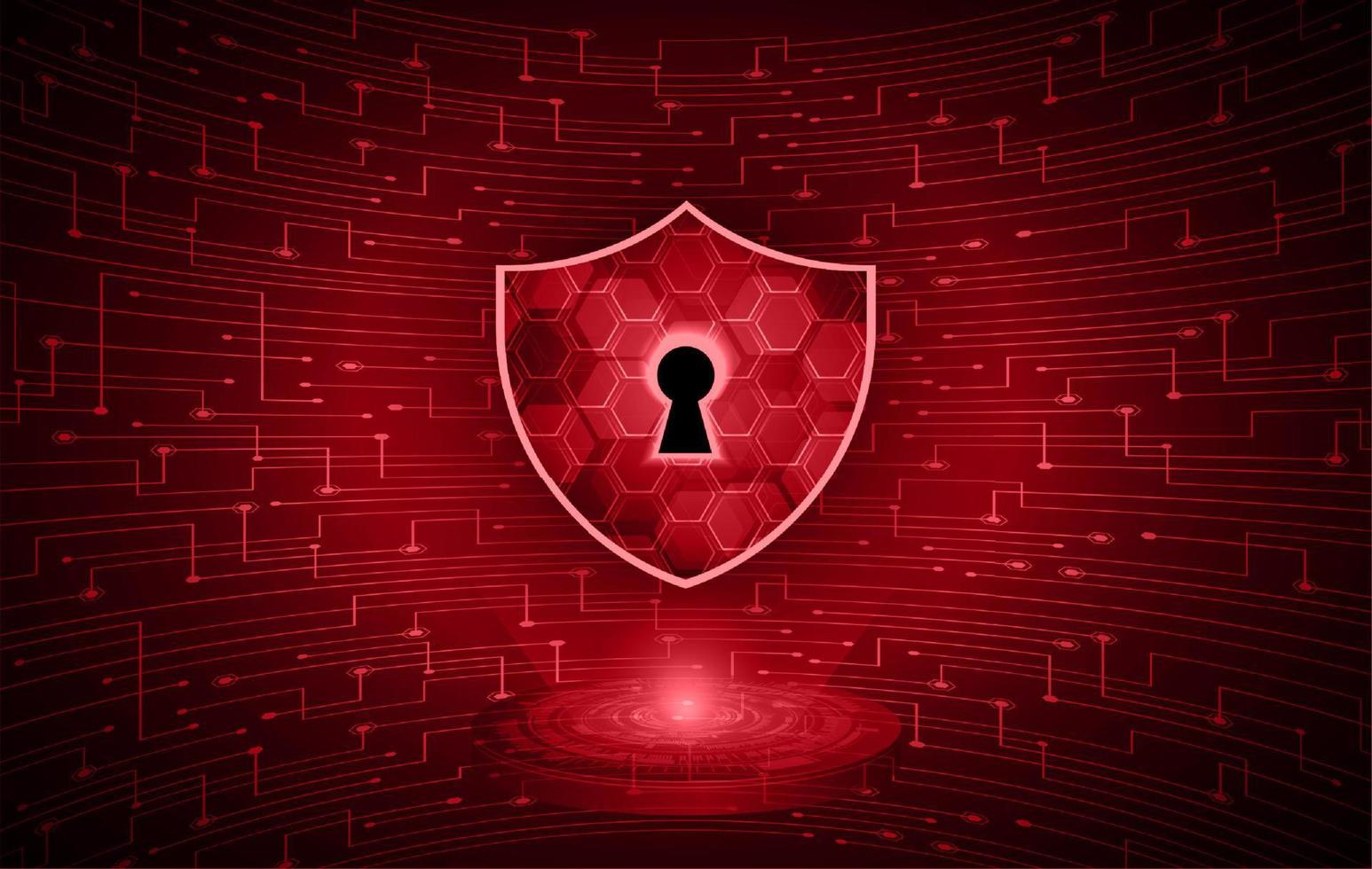 Modern Cybersecurity Technology Background with padlock vector