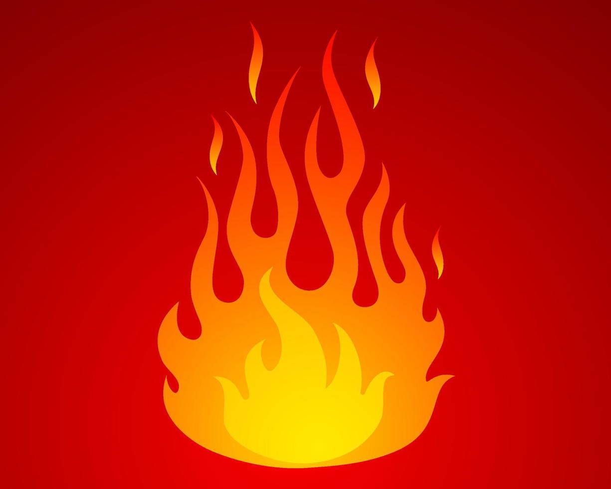 Vector icon of fire.