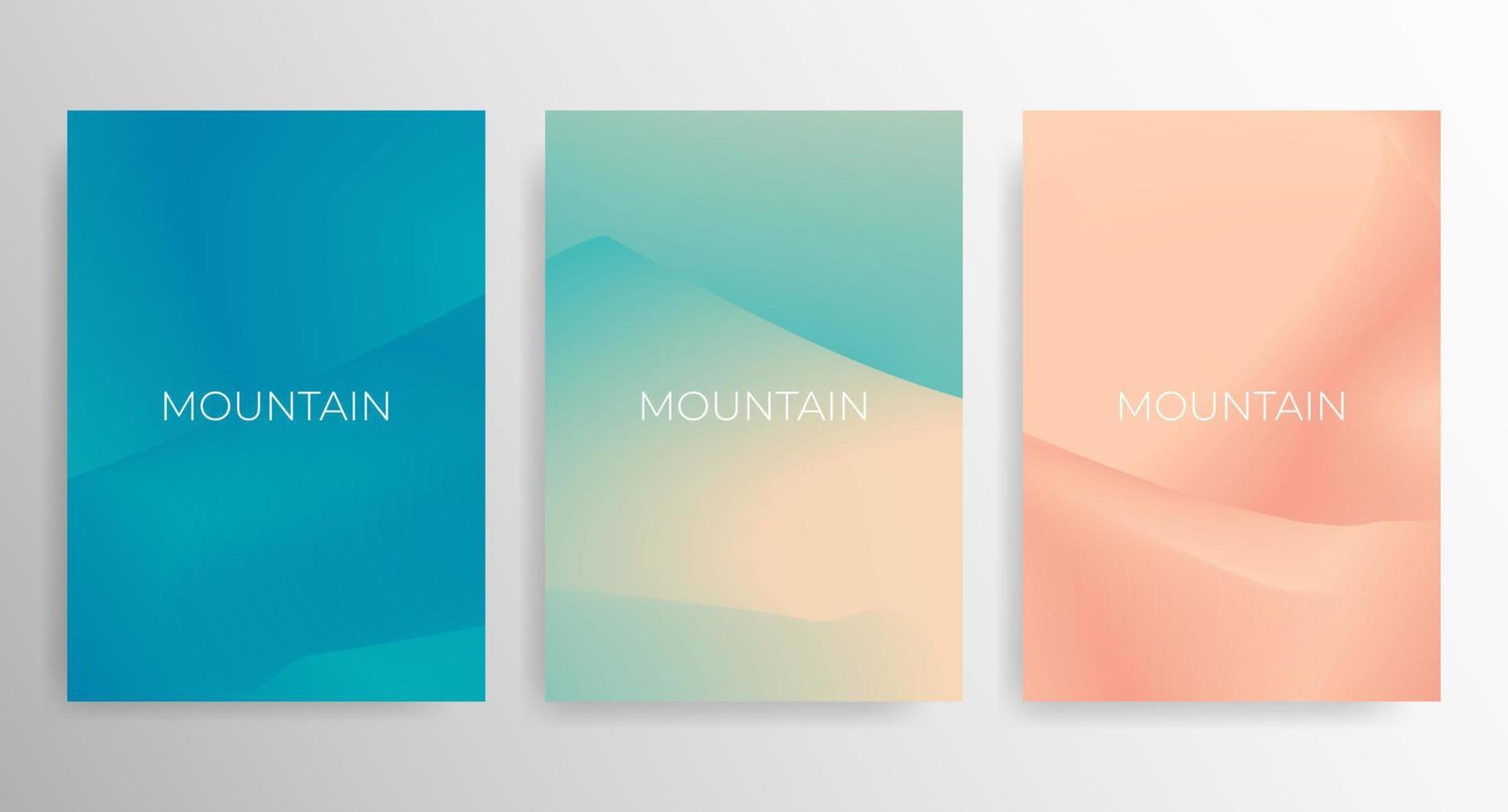 Set of colorful cover design template. Trendy Fluid Gradient. Vector design layout for banners presentations, flyers, posters and invitations. Eps 10