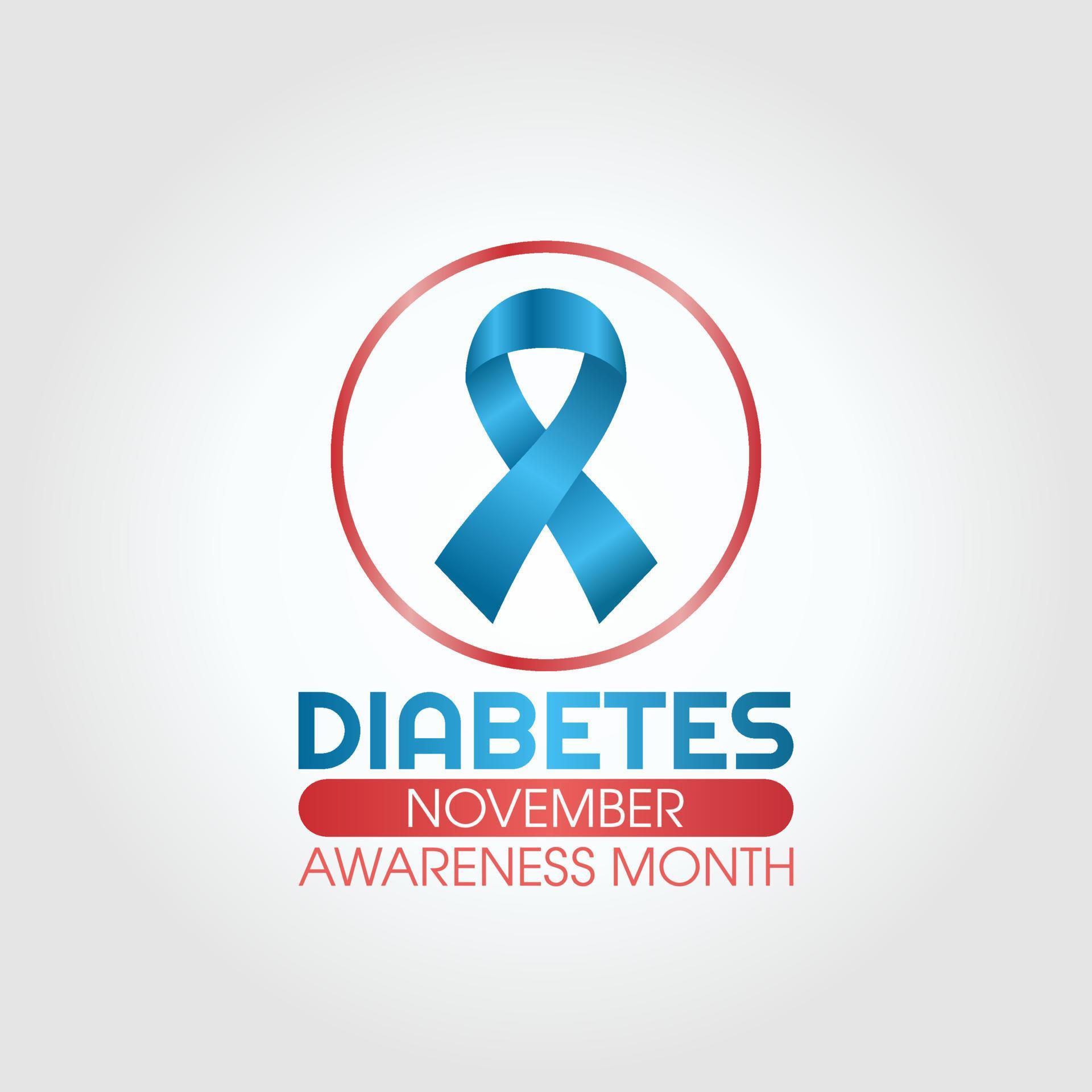 vector graphic of diabetes awareness month good for diabetes awareness