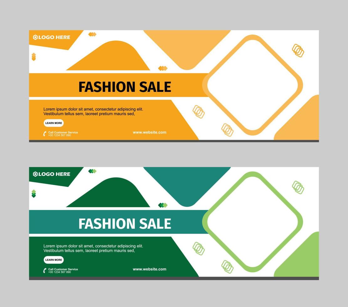 FASHION SALE BANNER TEMPLATE vector