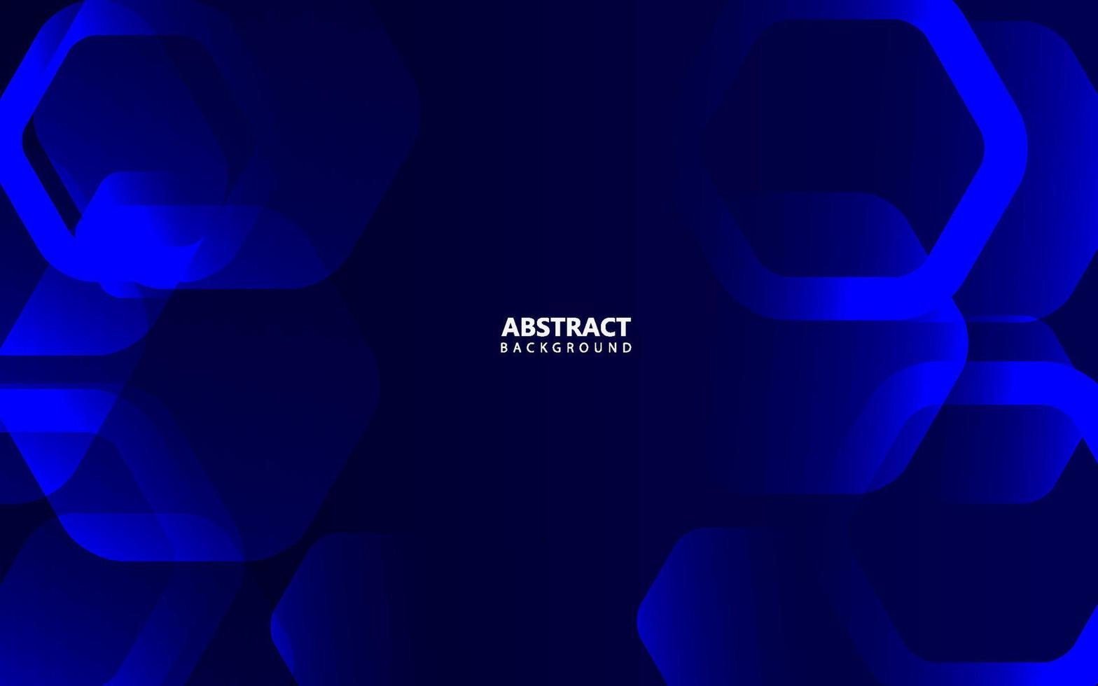 Abstract hexagonal blue technology background vector