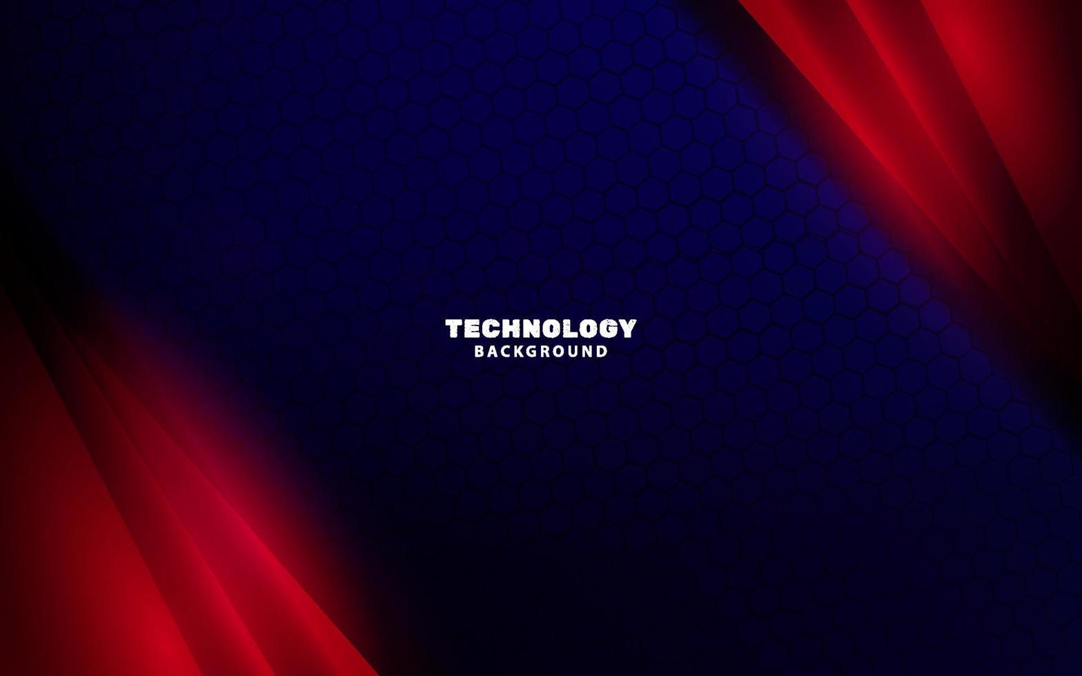 Futuristic blue and red color background vector