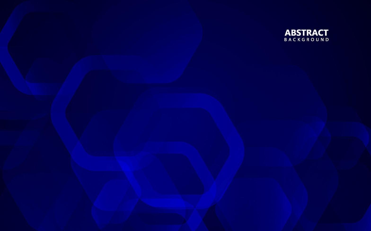Abstract hexagonal blue technology background vector