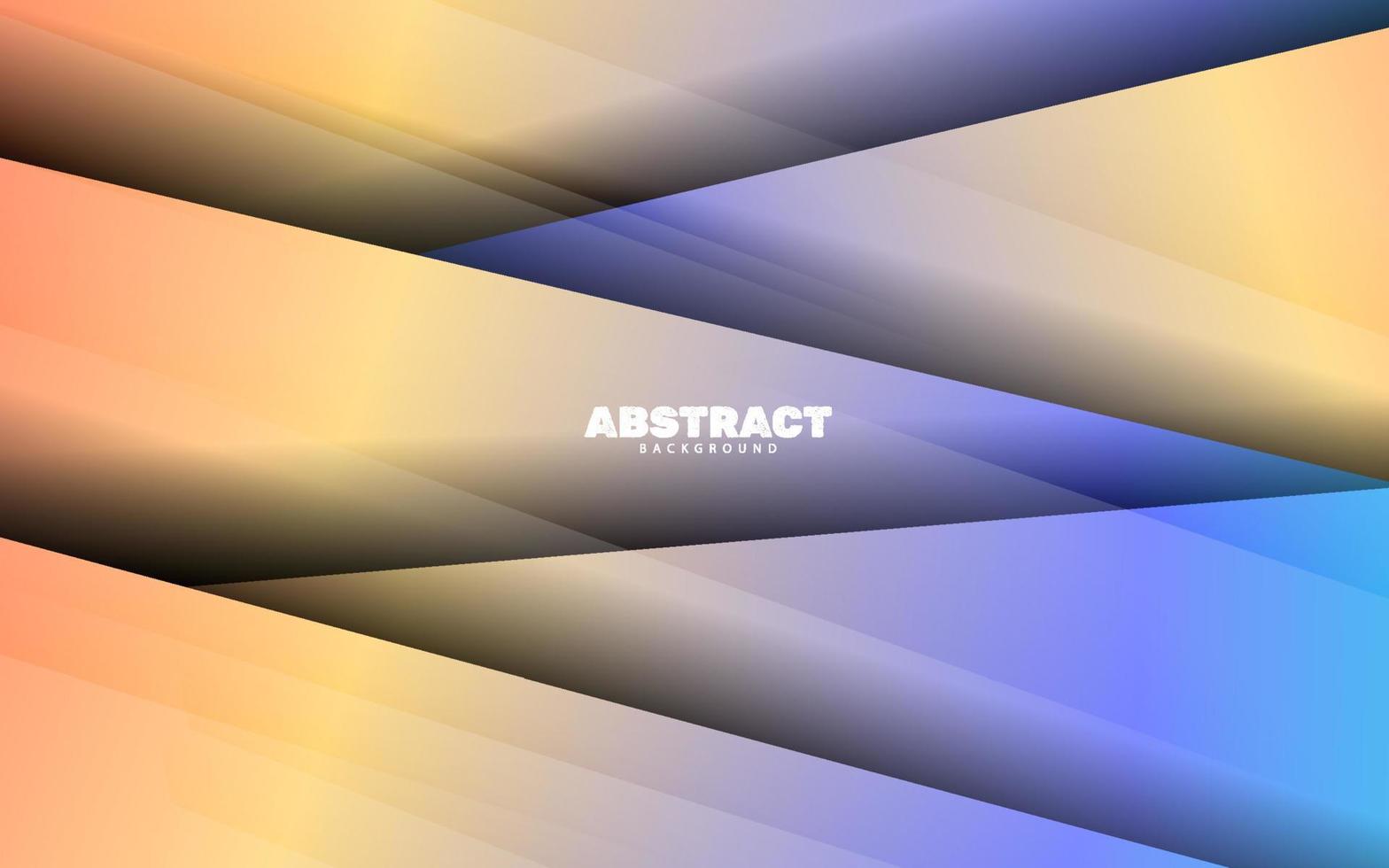 Abstract overlap papercut gradient color background vector