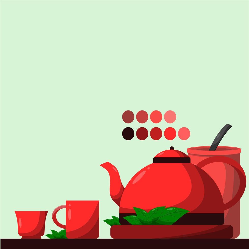 tea time vector art