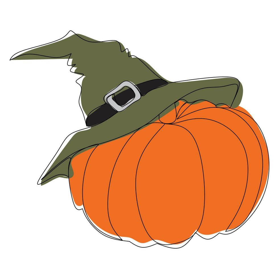 ilustración de halloween de calabaza vector