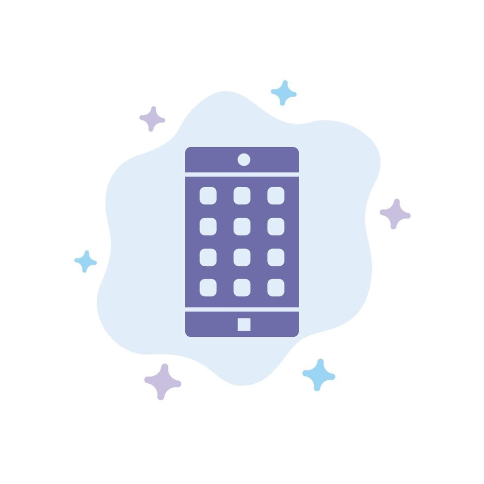 Speaker Person Presentation Professional Public Seminar Speech Line and Glyph Solid icon Blue vector