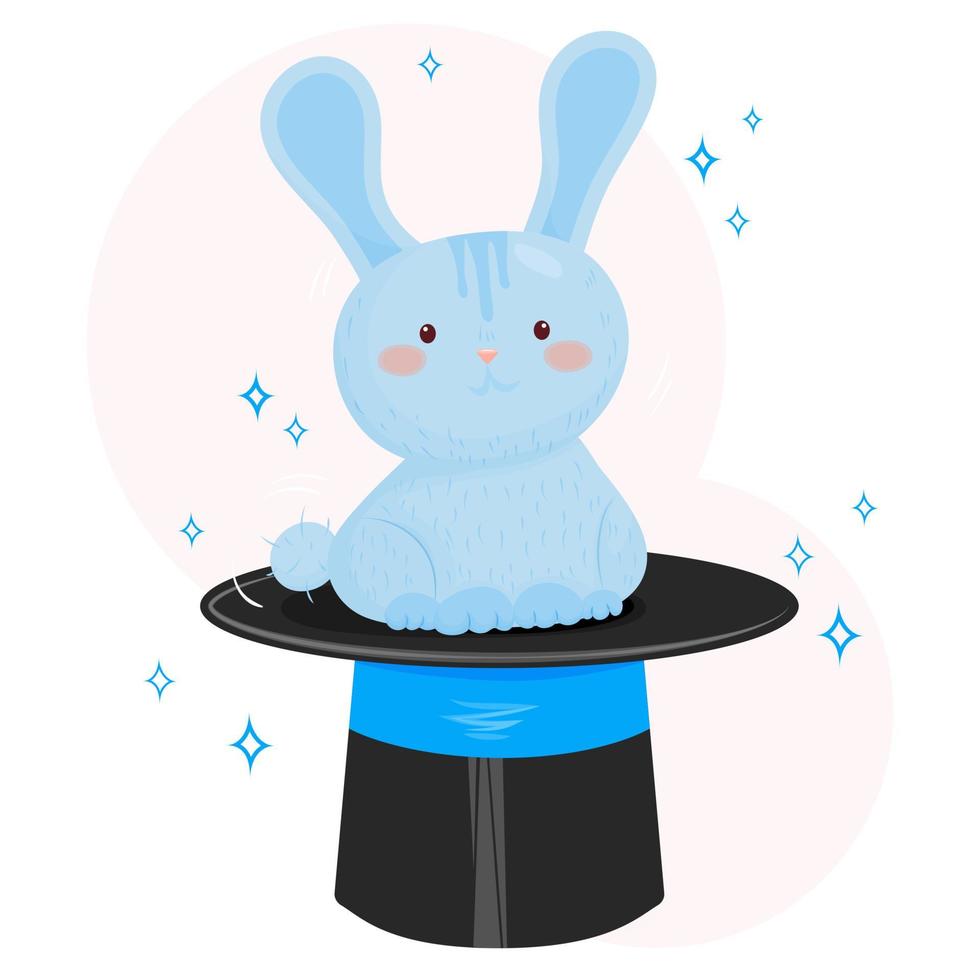 Magic hat and rabbit color 13547562 Vector Art at Vecteezy