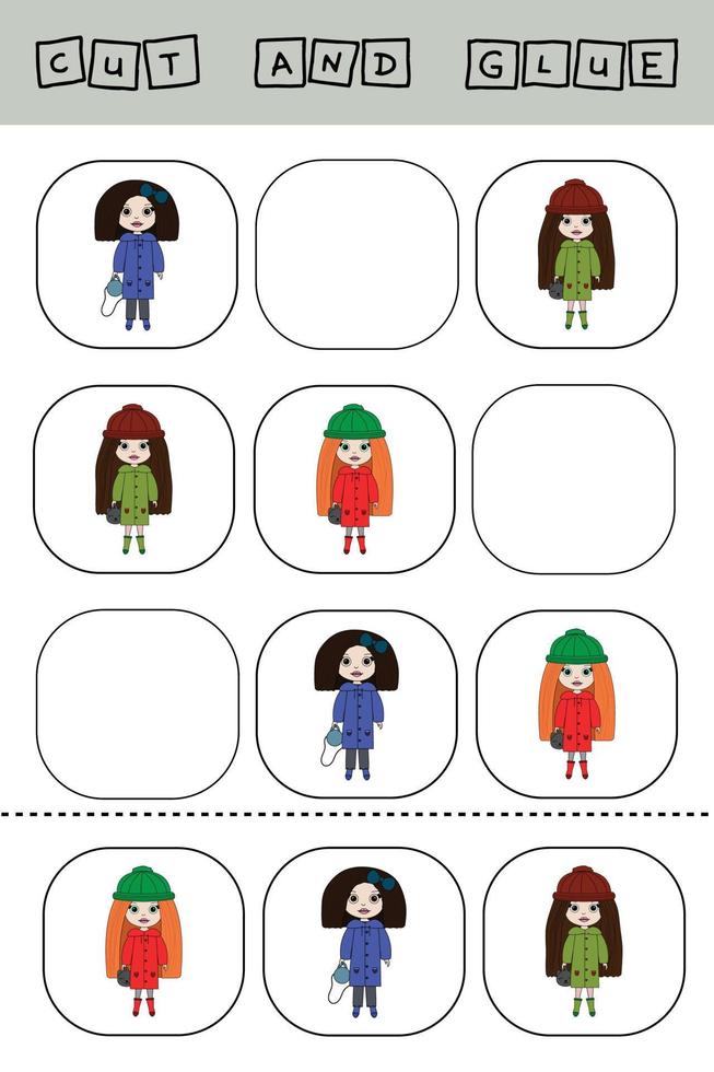 Developing activity for children vector