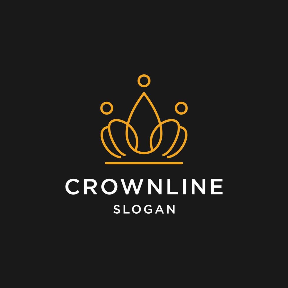 Crown logo icon design template vector