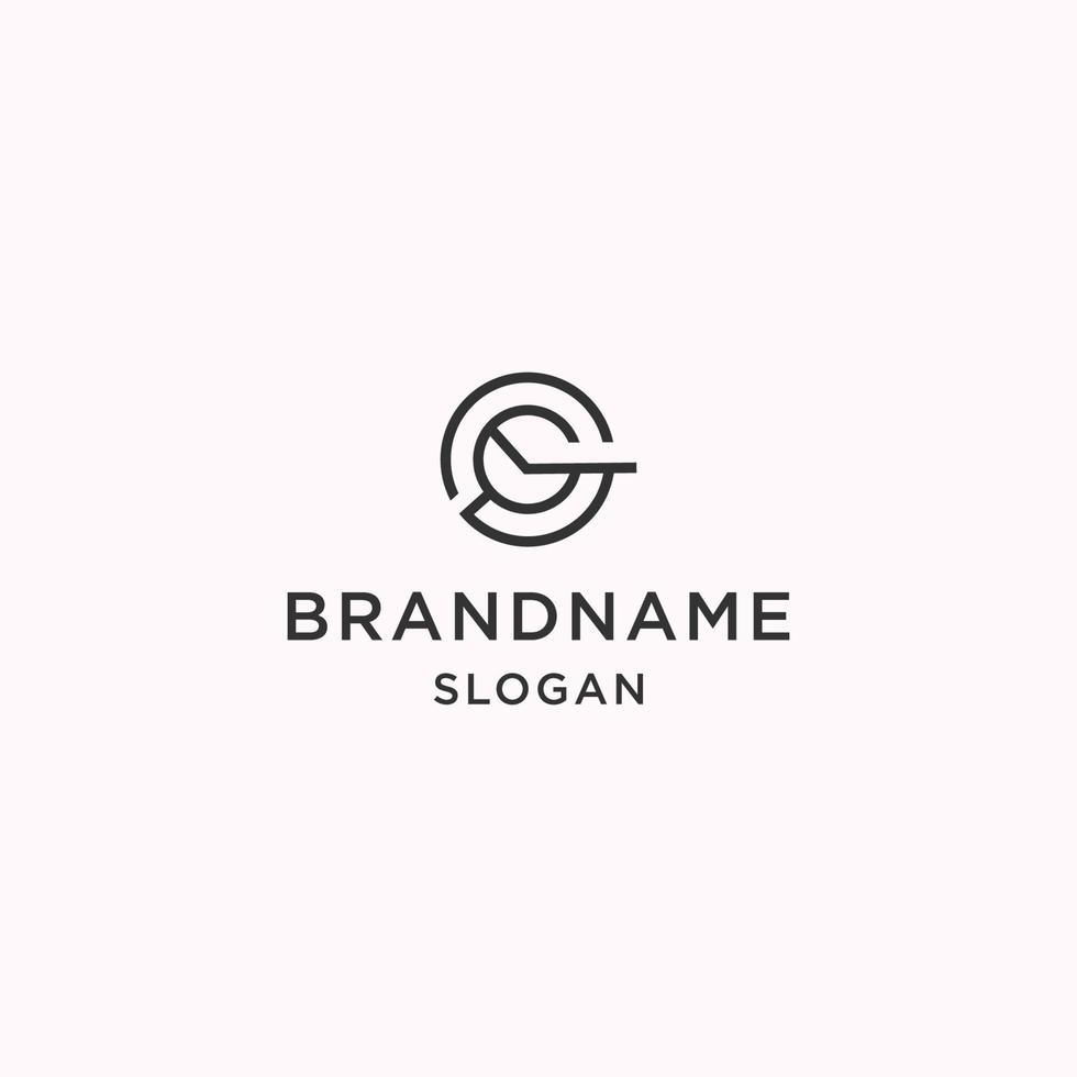 Letter g abstract logo icon design template vector illustration