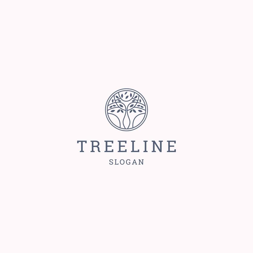 Tree logo icon design template vector illustration