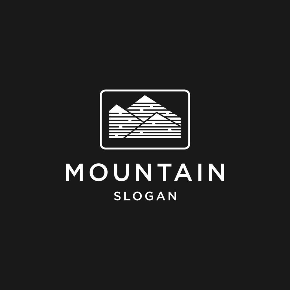 plantilla de diseño de icono de logotipo de montaña vector