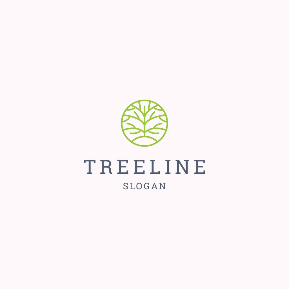 Tree logo icon design template vector illustration