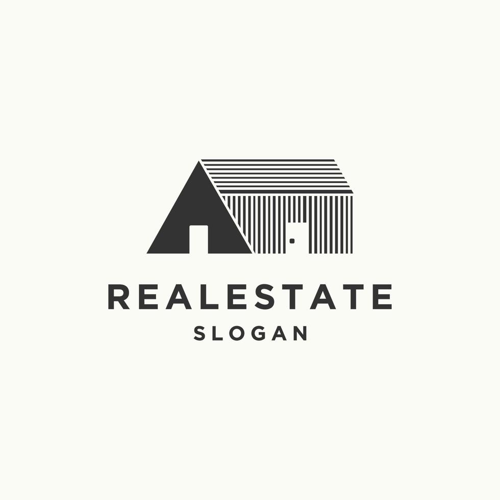 Real estate logo icon flat design template vector