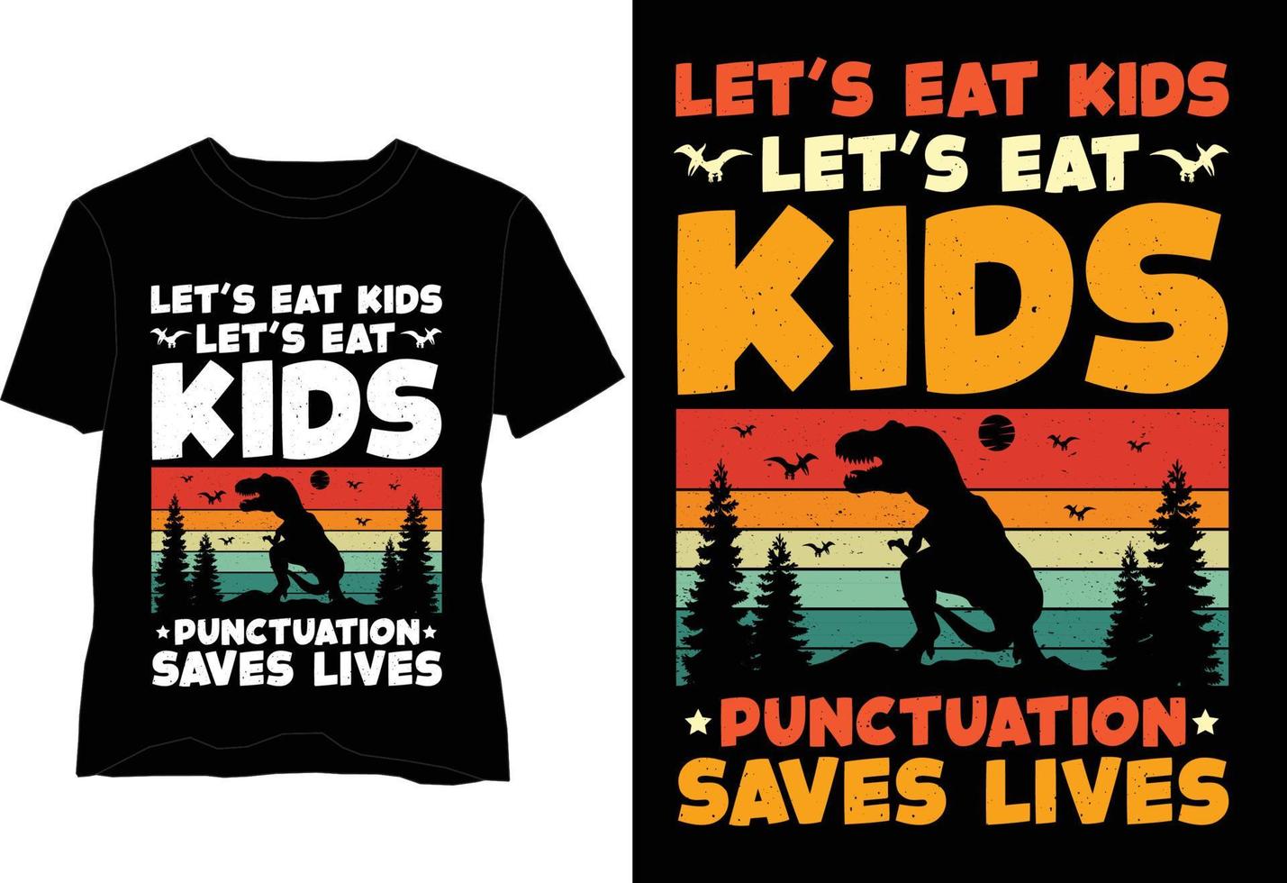 Kids Birthday Dinosaur Vector T Shirt Design