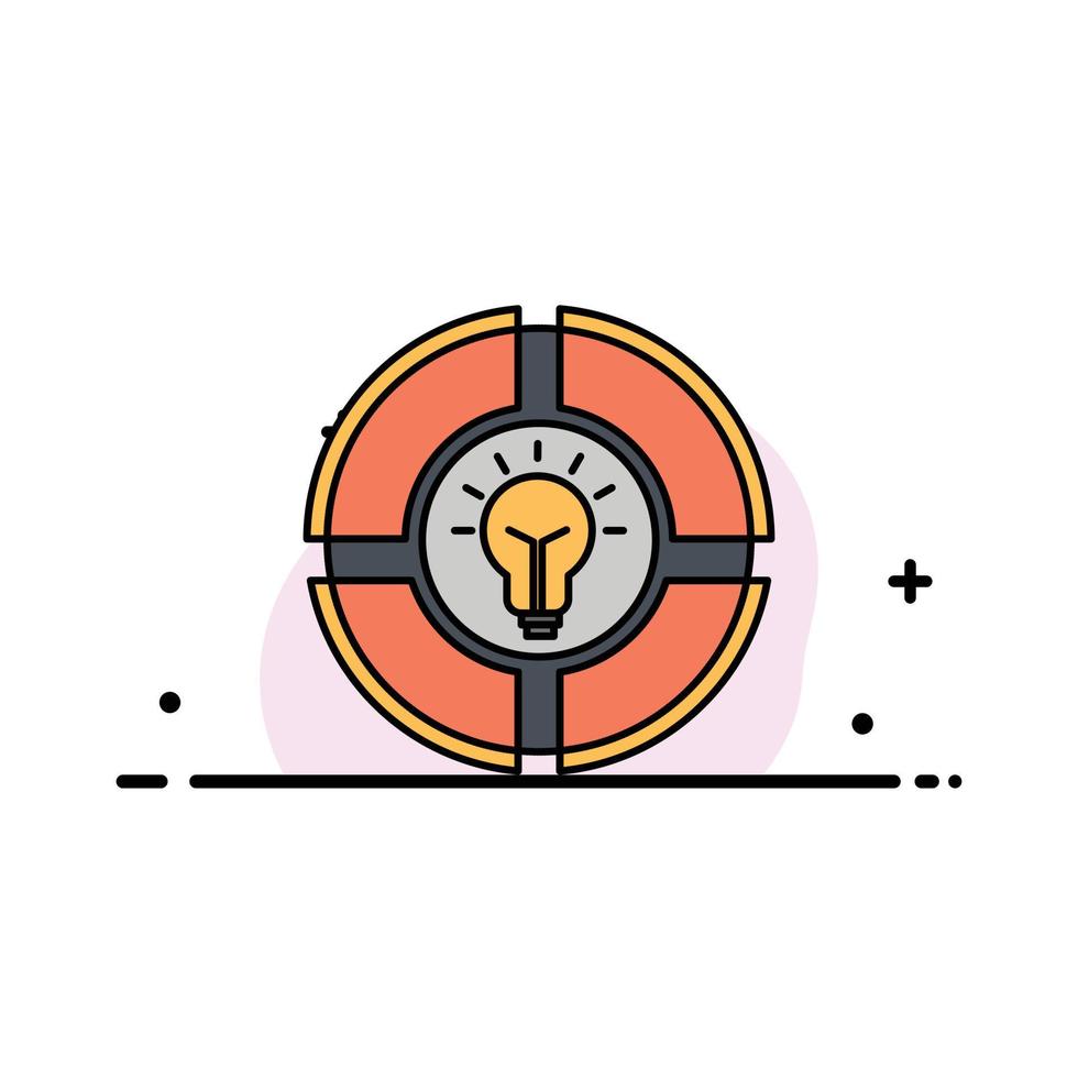 Artificial Human Man Head  Business Flat Line Filled Icon Vector Banner Template
