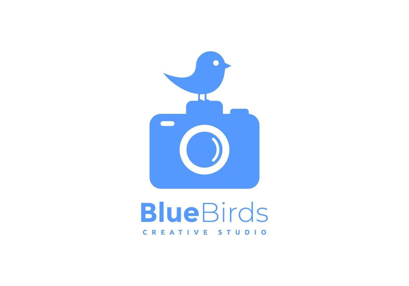 The camera logo is perfect for cinemas, studios, and more. vector