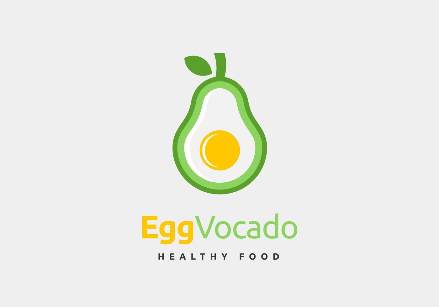 Avocado fruit logo, suitable for cafes and restaurants. vector