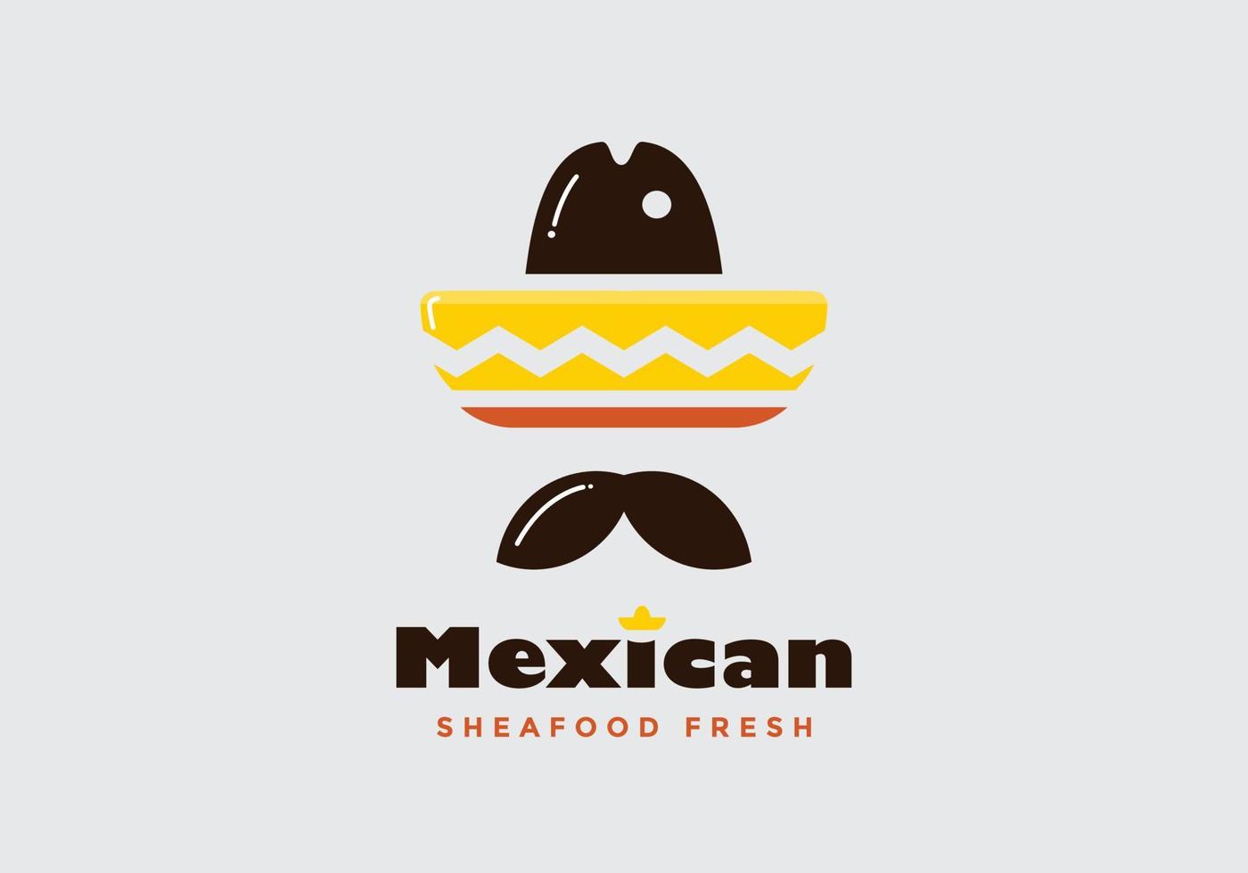 Mexico hat logo, suitable for restaurants, cafes, and others. vector