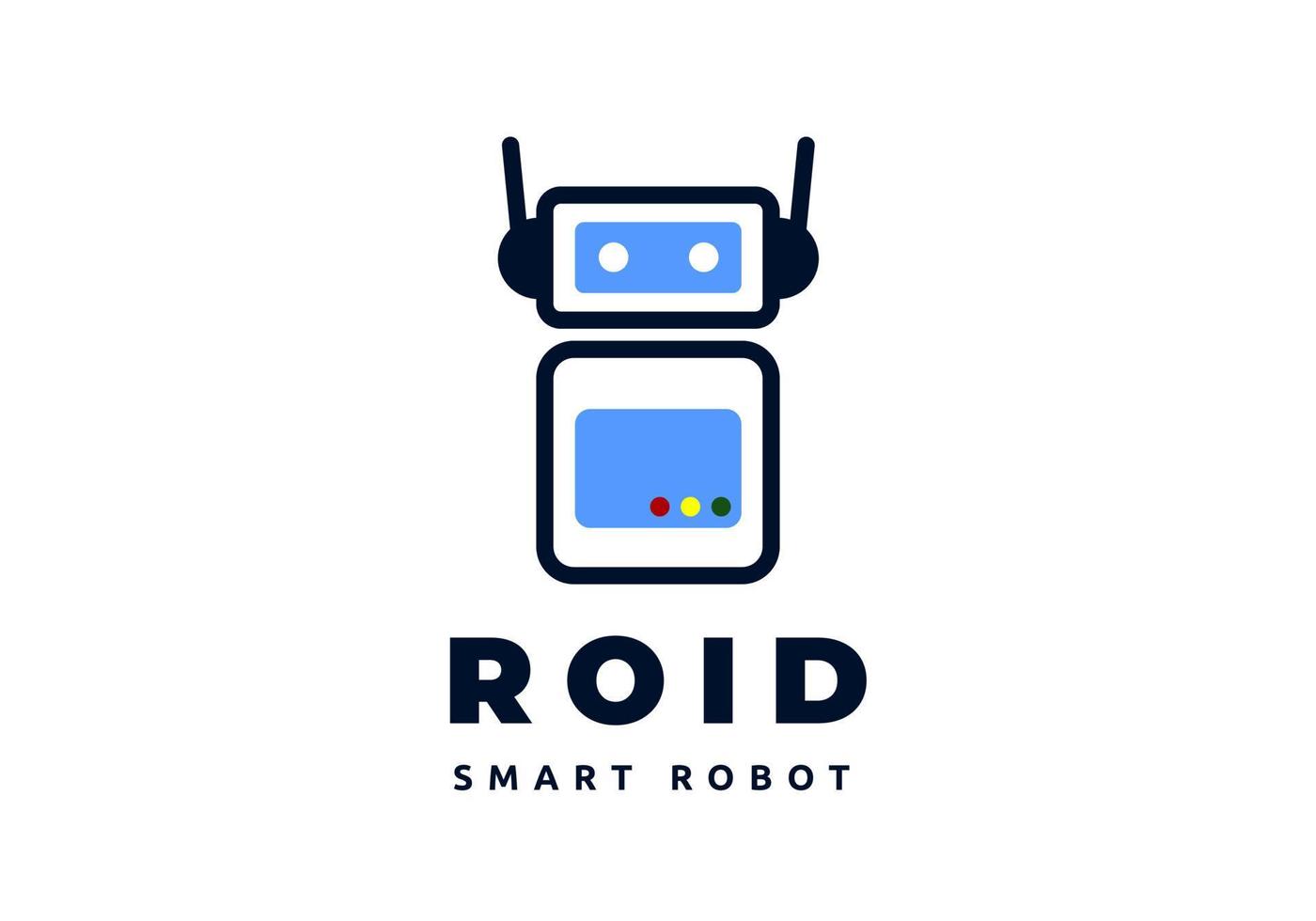 Robot logo, perfect for electronics shop. vector