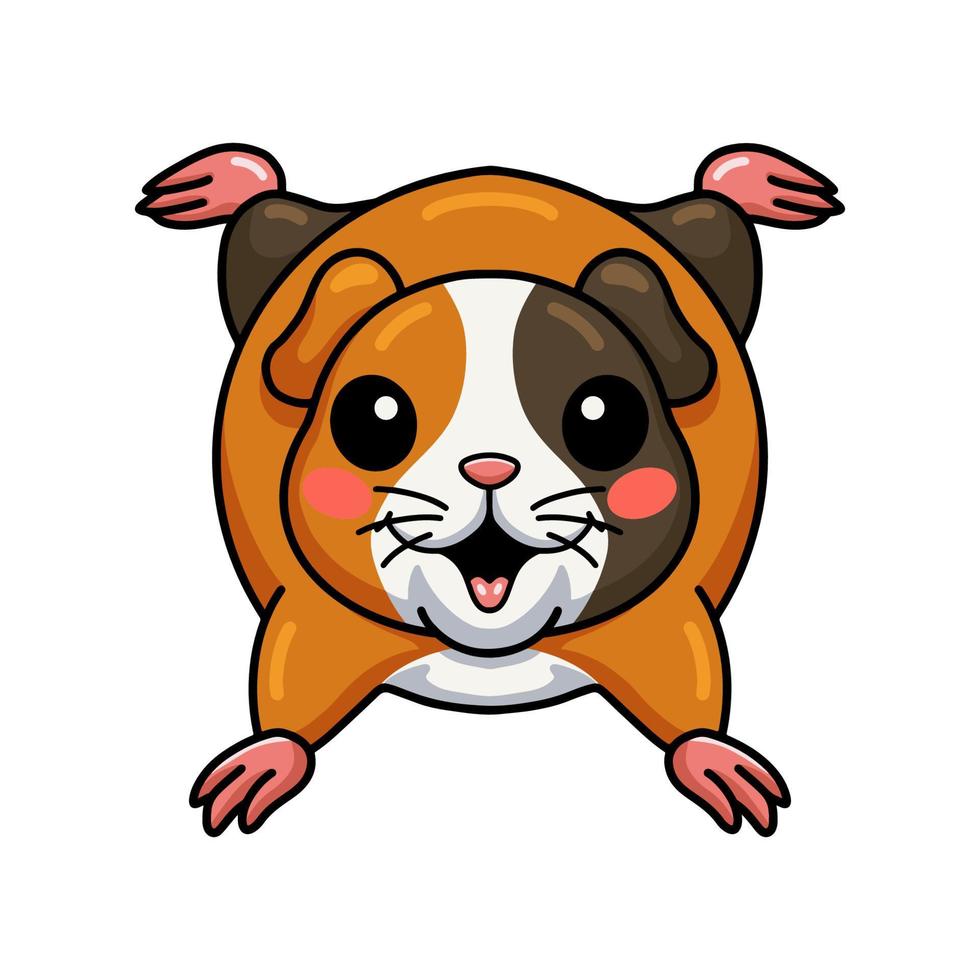 Cute little guinea pig cartoon vector