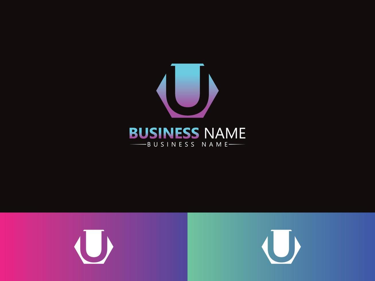 Creative U Logo Letter Vector Icon Design