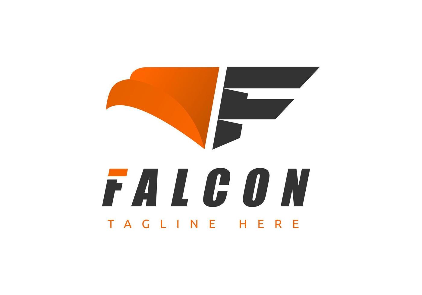 logotipo de halcón, adecuado para empresas de transporte de carga y otros. vector