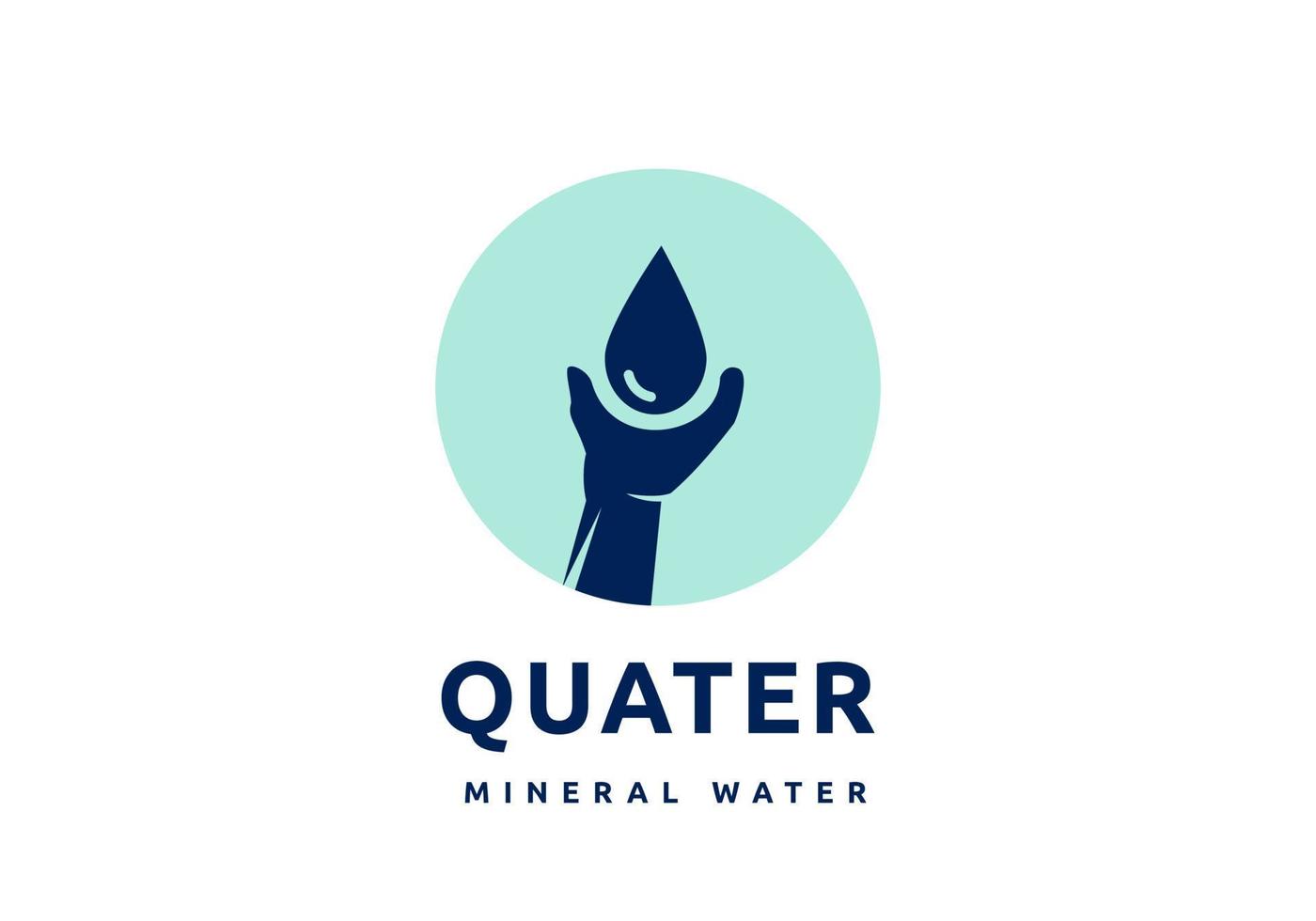 logotipo de agua, adecuado para empresas de agua mineral. vector