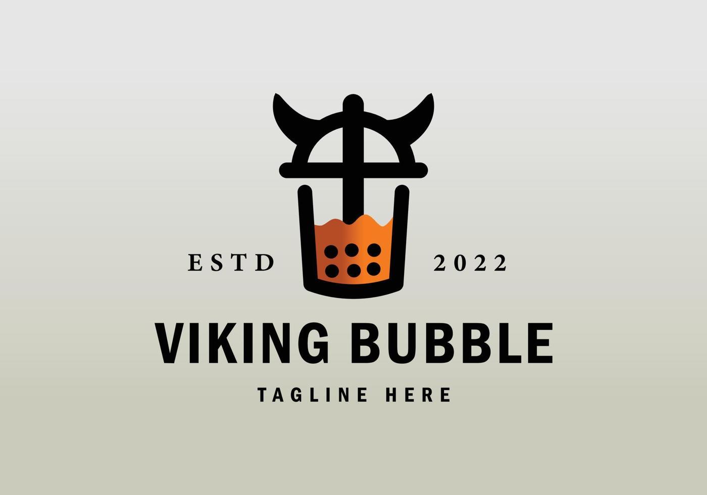 Bubble drink logo, suitable for beverage brands, cafes, and others. vector