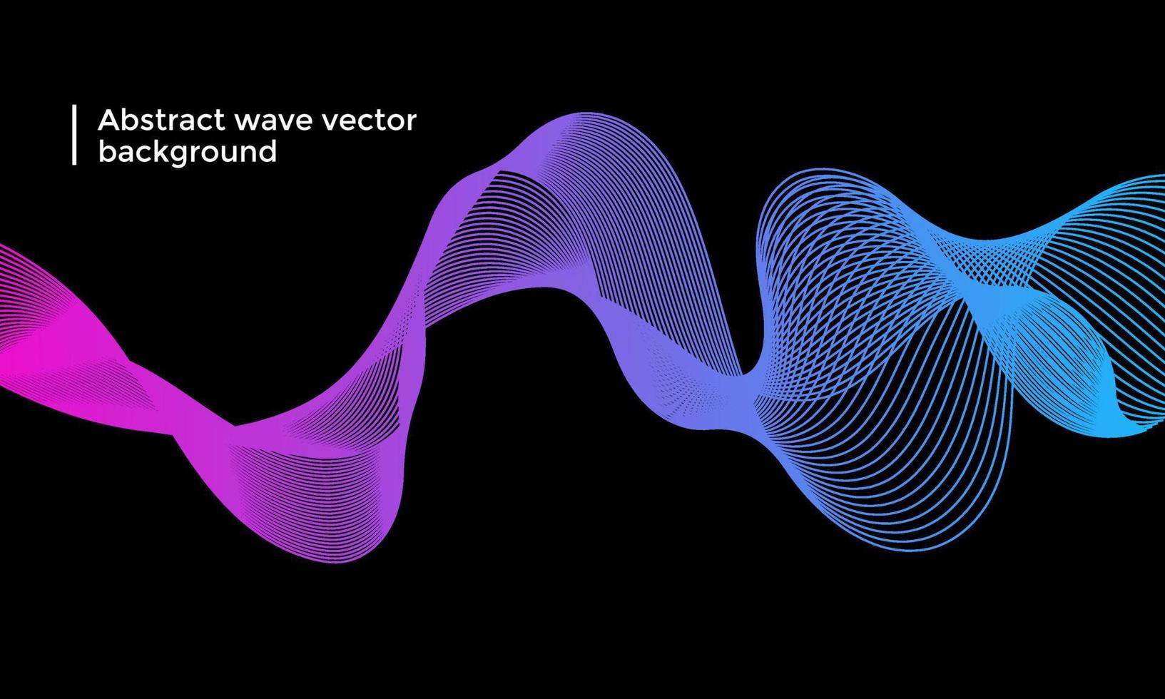 Fondo de vector de partículas de onda abstracta