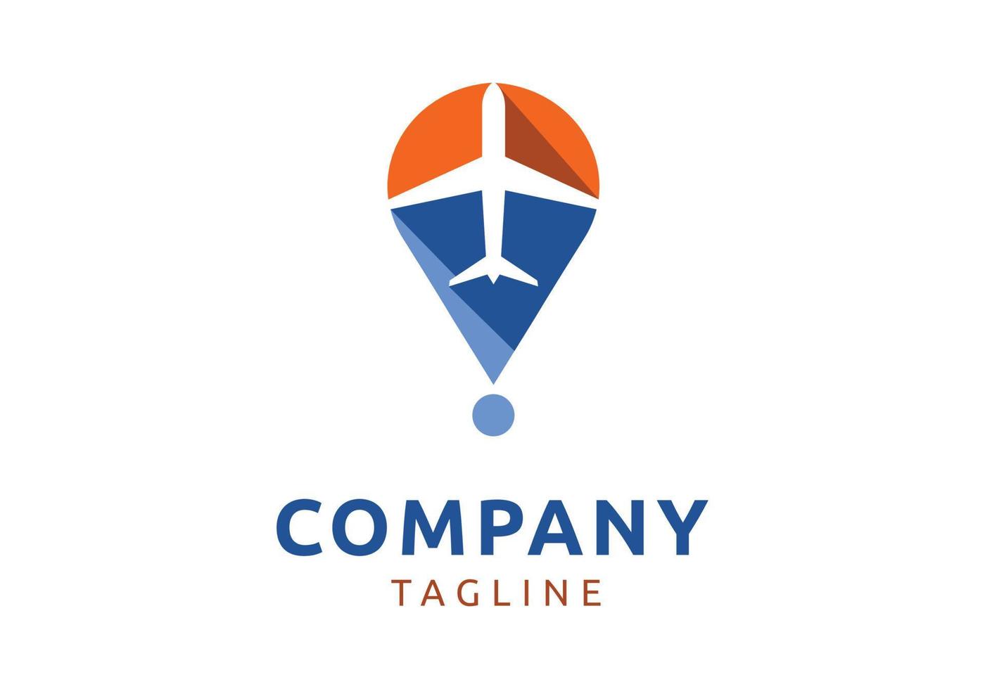 airplane logo, suitable for travel company vector