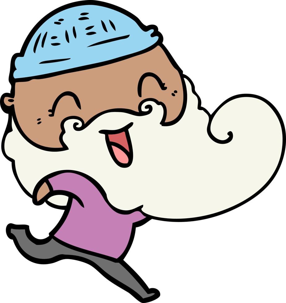 Cartoon happy man vector