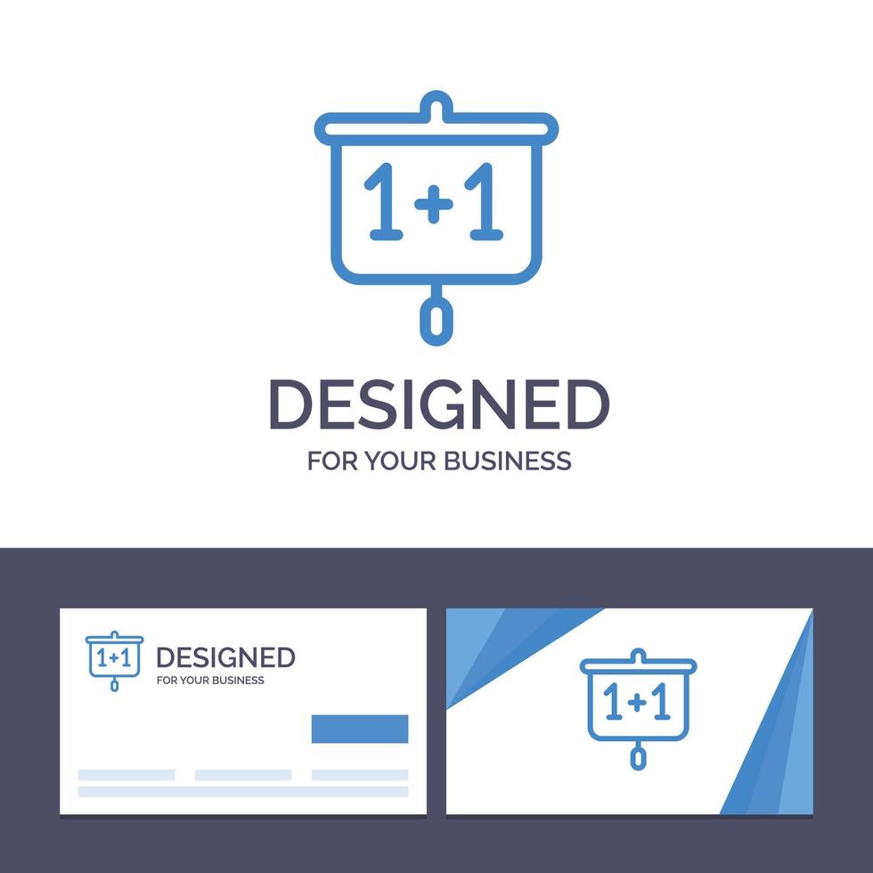 Creative Business Card and Logo template Chart Education Presentation School Vector Illustration