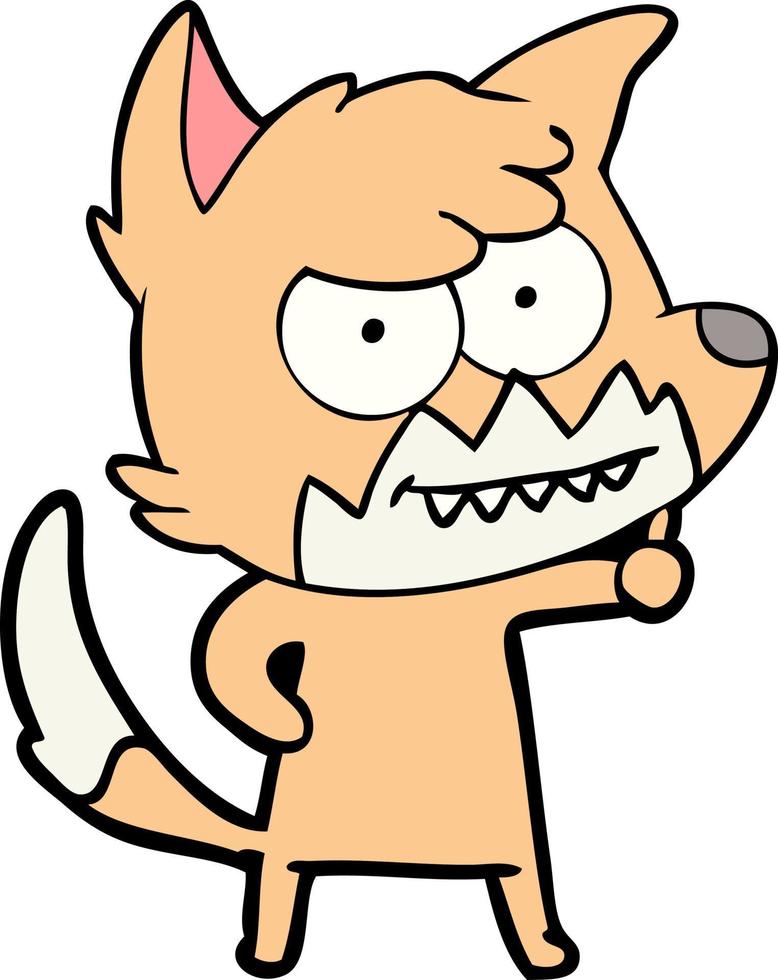 Vector fox character in cartoon style