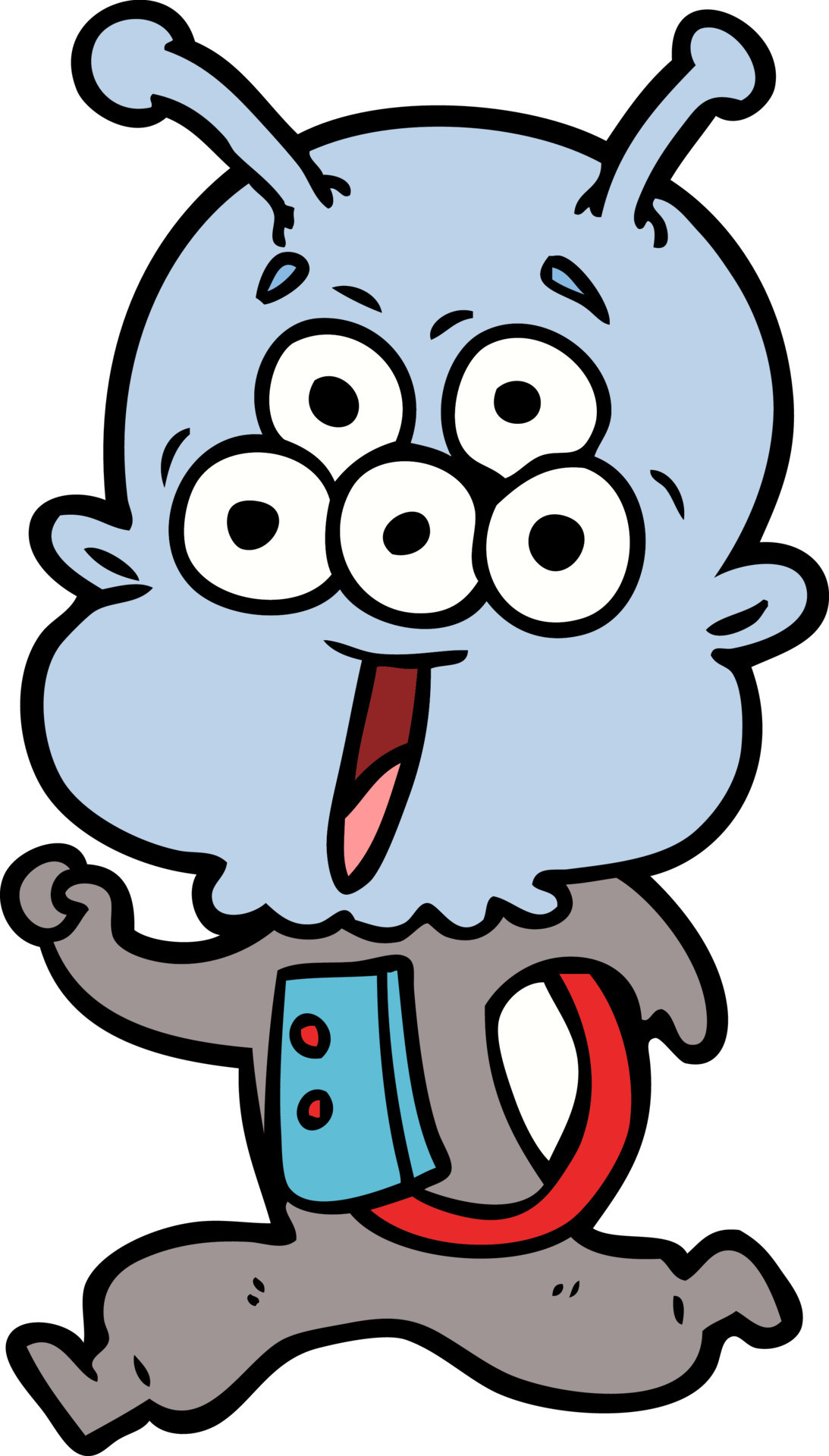 Cartoon alien character 13549582 Vector Art at Vecteezy