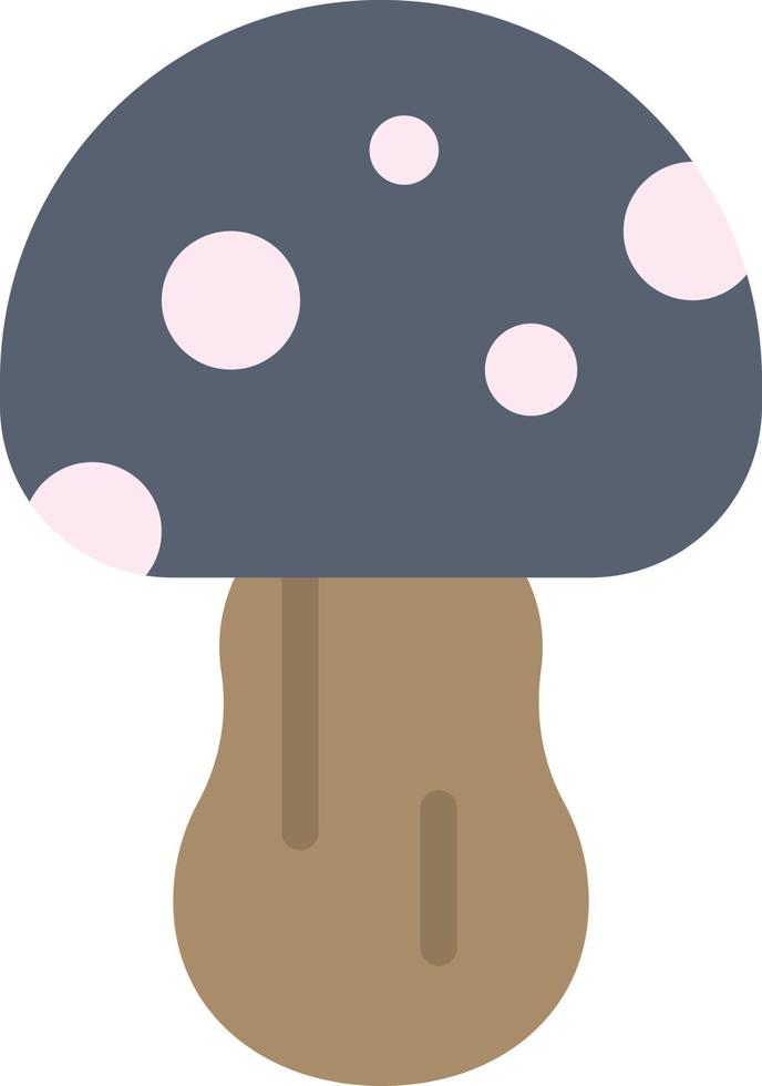 Mushroom Nature Poison Spring  Flat Color Icon Vector icon banner Template