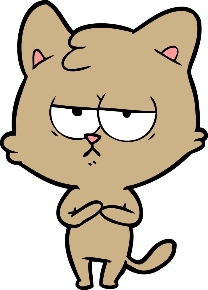 Vector cat character in cartoon style