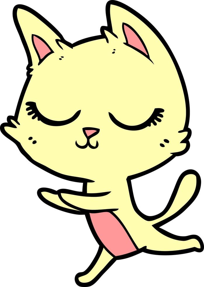 Vector cat character in cartoon style