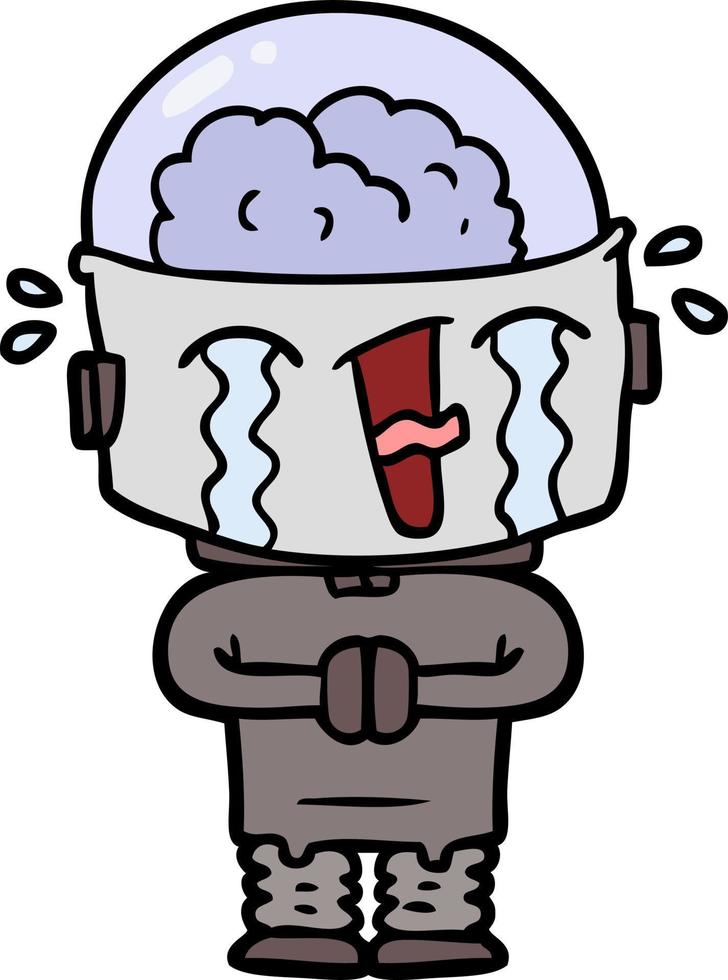 Vector alien character in cartoon style