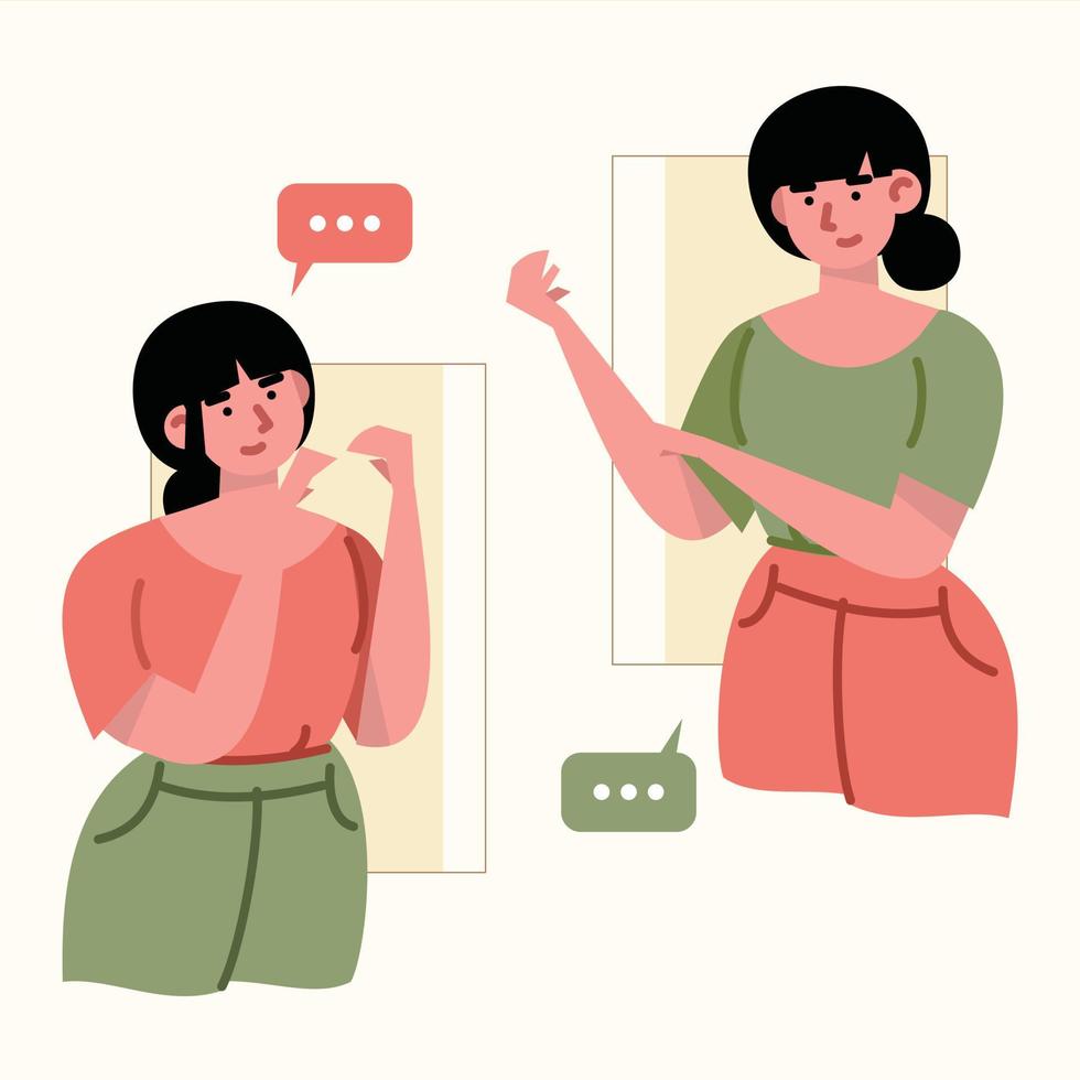 People talking together vector