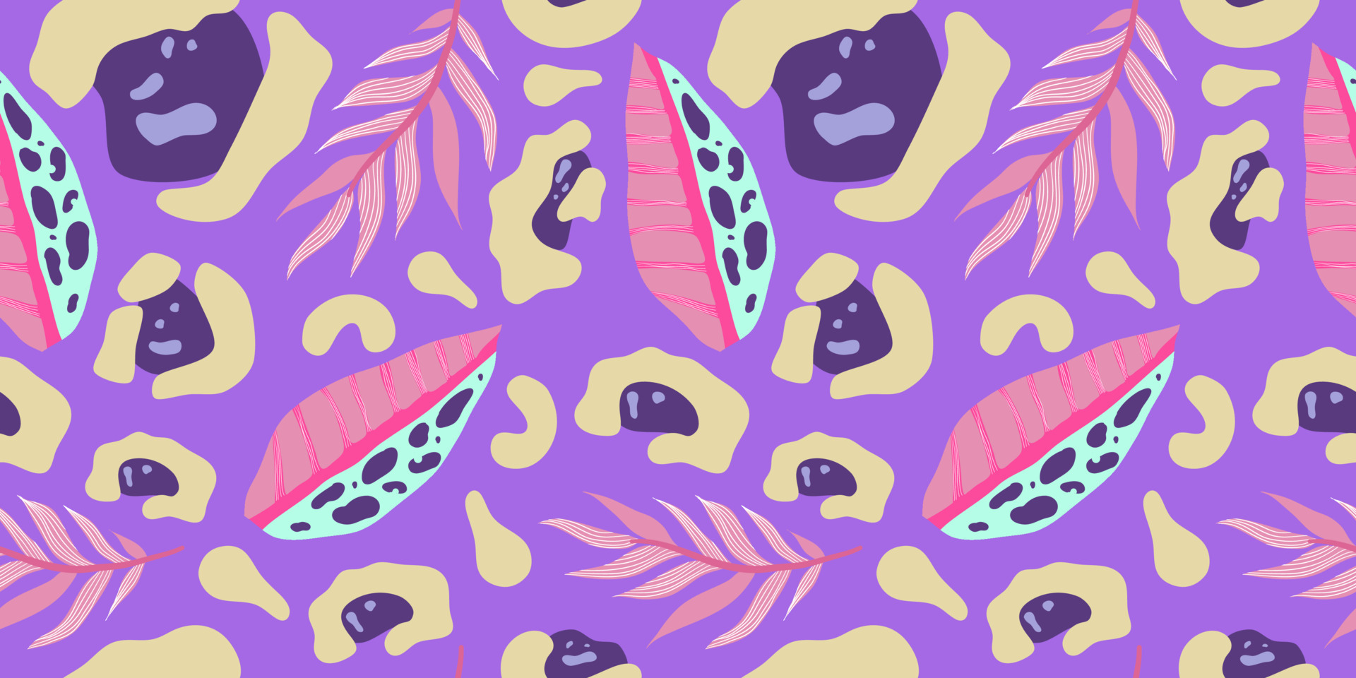 Y2k leopard seamless background. Psychedelic pink leopard print