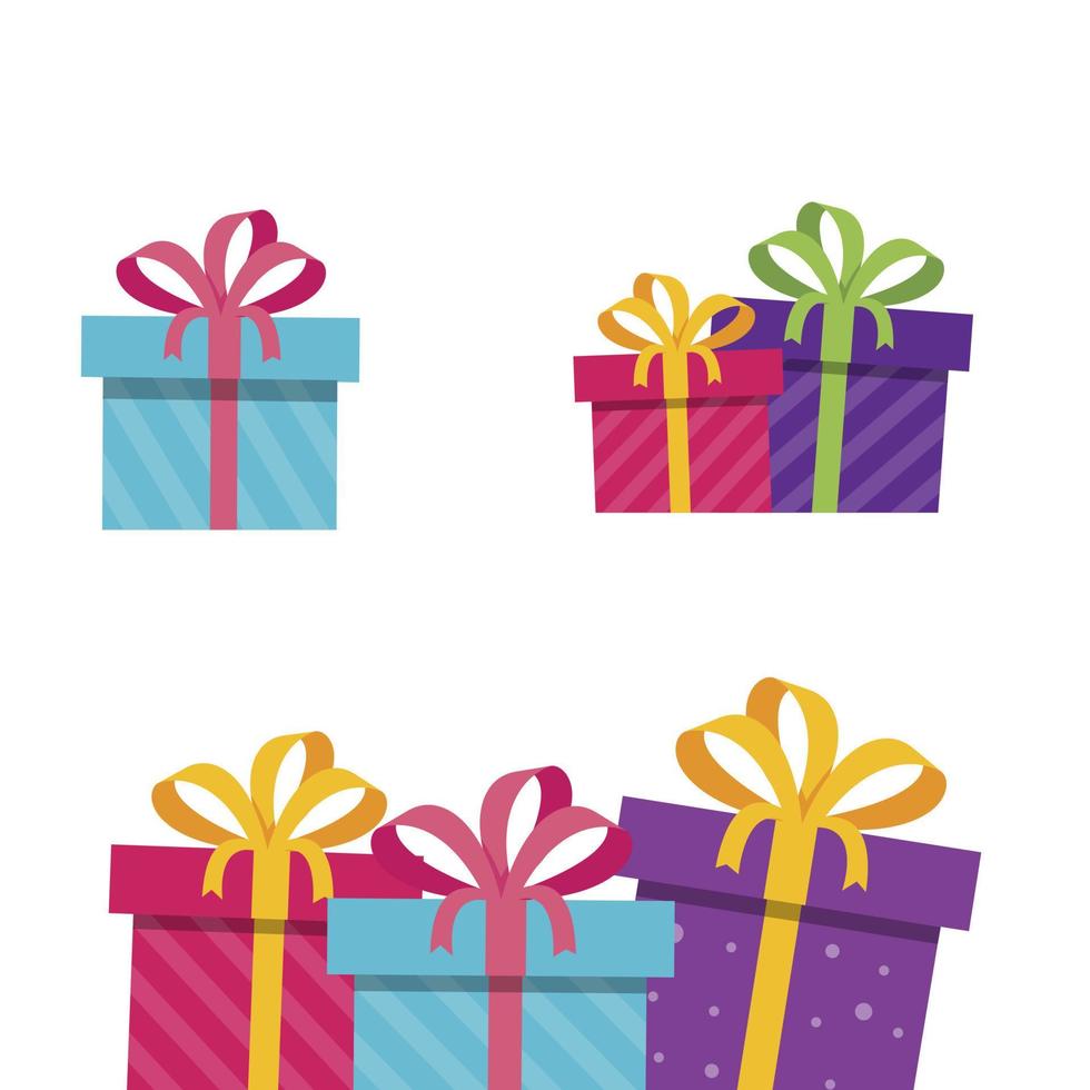 birthday gift ornament vector illustration